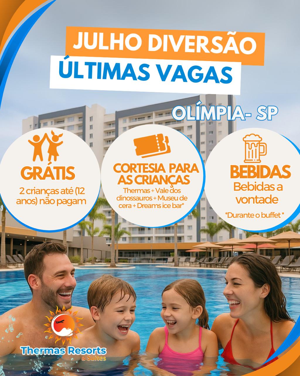 ÚLTIMAS VAGAS FÉRIAS