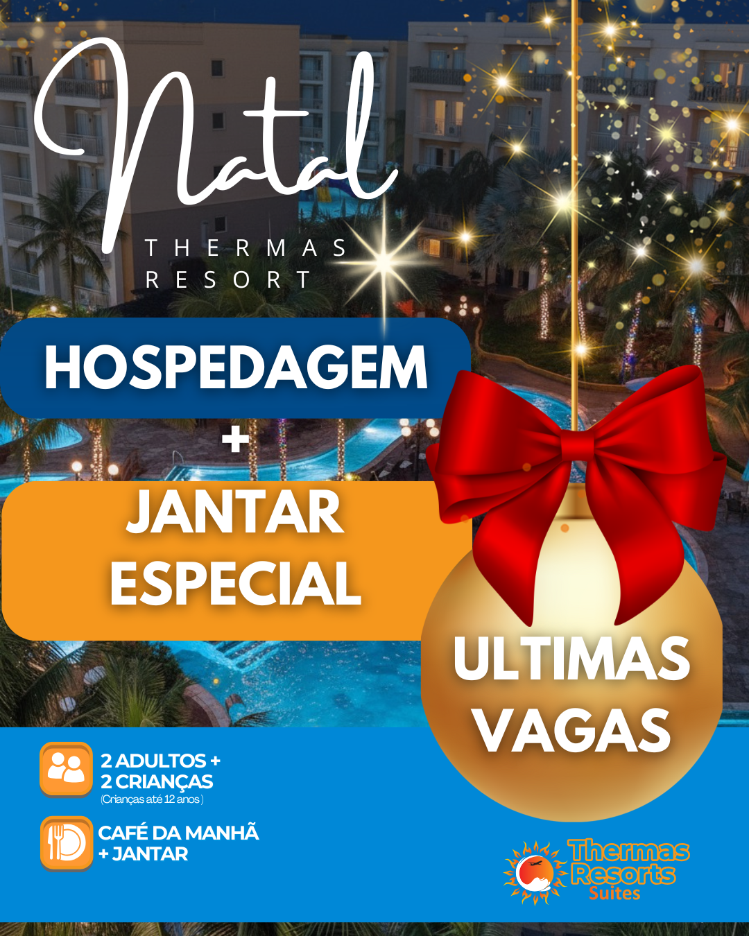 Últimas vagas para o Natal